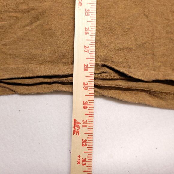 Linea Uomo Casual Collared Long Sleeve Polo Shirt Adult Mens Size 2XL Brown - Picture 8 of 9